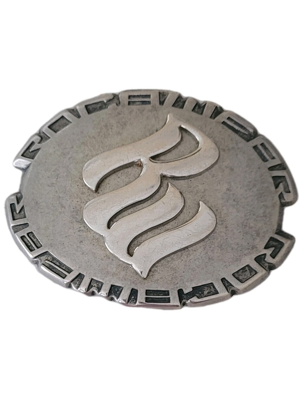 Vintage Rocawear Temple Style Metal Belt Buckle Hip Hop Jay-Z Y2K Retro